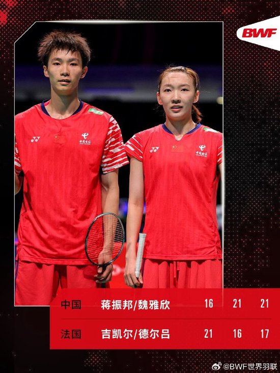 开门红！世界羽联年终总决赛小组赛：振兴组合2-1战胜法国组合