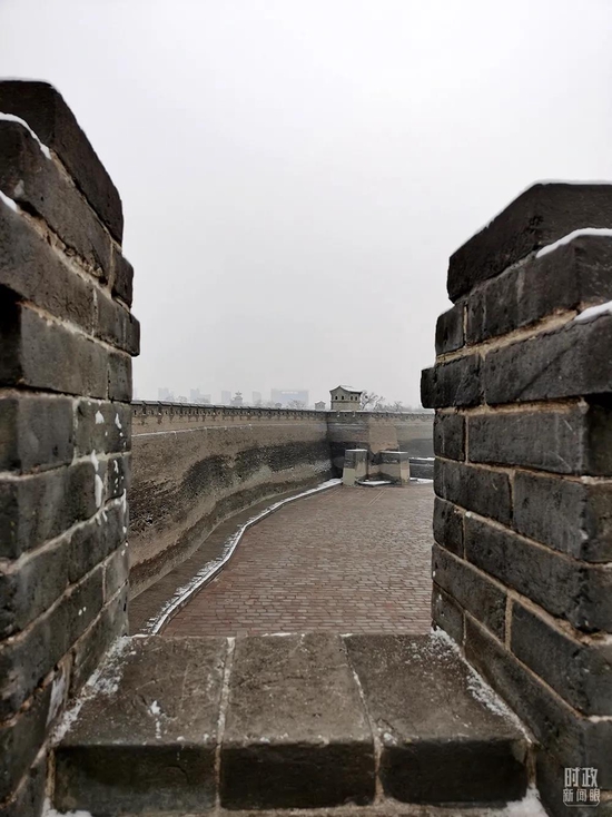 △平遥古城墙。（总台央视记者杨波拍摄）