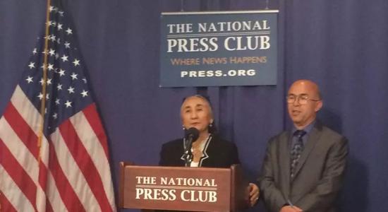 “世維會”頭目熱比婭2014年8月在美國參加媒體活動