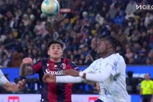 3人失点！国米1-1点球2-3博洛尼亚无缘意超杯决赛 巴雷拉博尼失点