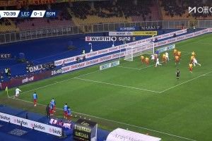 罗马2-0客胜莱切 埃文·弗格森破门多夫比克建功+伤退