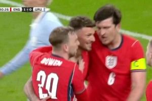 友谊赛-英格兰1-1乌拉圭 本·怀特破门+送点巴尔韦德补时点射绝平