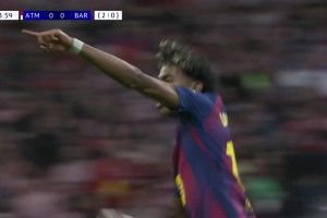 无缘逆转！巴萨2-1马竞总比分2-3出局 费兰传射E·加西亚直红