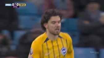 3连平！曼城1-1布莱顿先赛距榜首5分 哈兰德点射+失良机多库造点