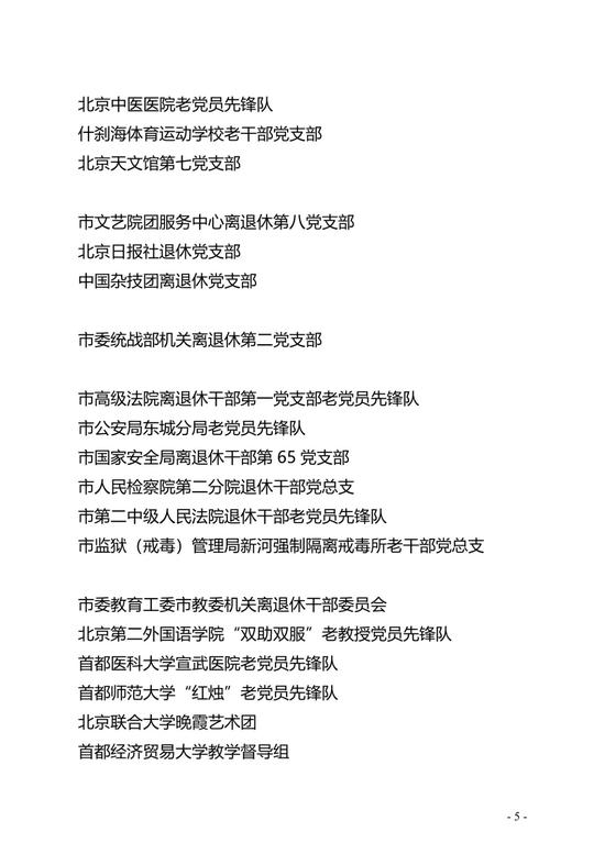退休不褪色 200人获"北京市离退休干部先进个人