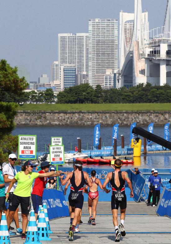 东京台场海滨公园举行奥运会测试赛（日本《每日新闻》）