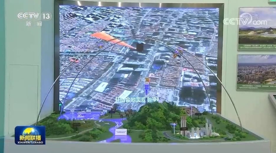  △“五基”协同天空地一体化生态环境立体遥感监测体系模拟沙盘