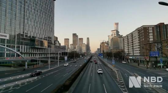  1月31日，北京街头 图片来源：每经记者 刘春山 摄