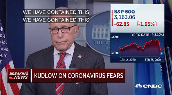 白宫经济顾问库德洛：病毒已经被控制，经济正向好发展（CNBC）