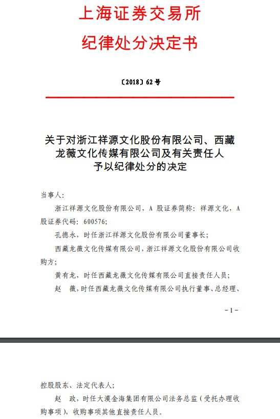 黃有龍趙薇等5年內不適合擔任上市公司董監高 新聞 第1張