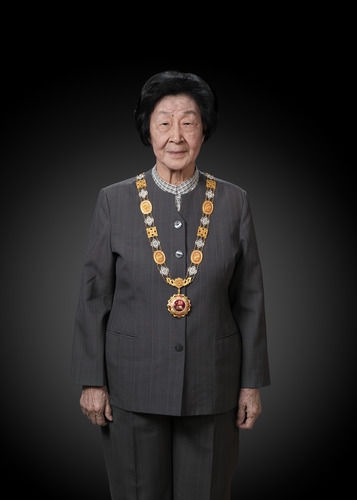 "人民教育家"国家荣誉称号获得者于漪&nbsp; 新华社记者 李贺 摄