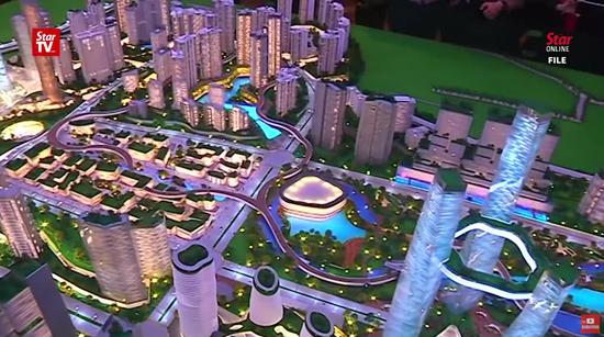 视频截图：大马城项目规划模型