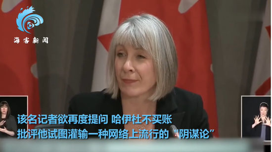 添拿大卫生部长帕蒂·哈伊杜(图源:海外网)