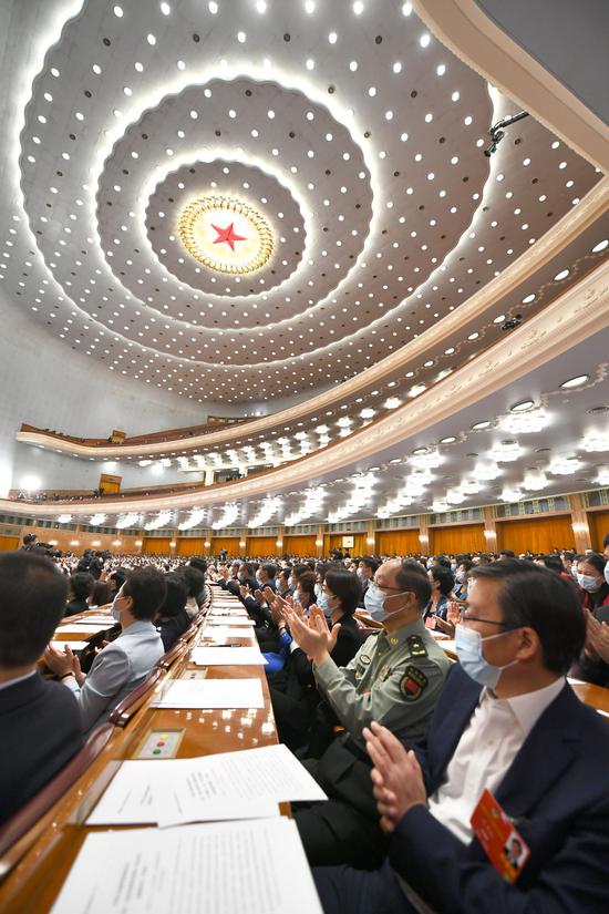 中国人民政治协商会议第十三届全国委员会第三次会议在北京人民大会堂
