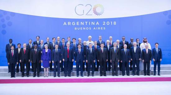 当地时间11月30日，二十国集团领导人第十三次峰会在阿根廷布宜诺斯艾利斯举行。新华社记者 李涛 摄