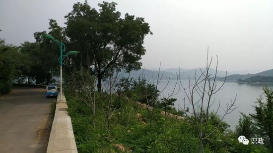 隐微通透的金海湖湖岸