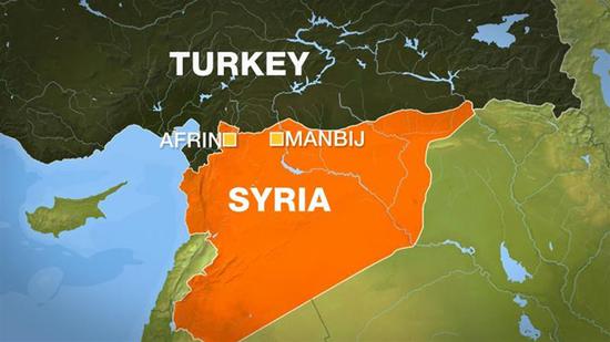 当地时间16日，叙利亚北部城镇曼比季突发爆炸。（半岛电视台）