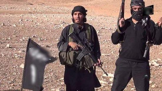 图为极端组织"伊斯兰国"恐怖分子