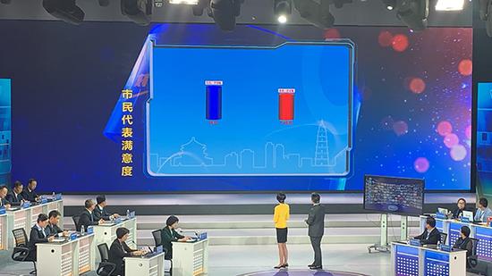 搞搞吧图片:西安两区迎来“大考” 两位女区长都没及格 节目最后