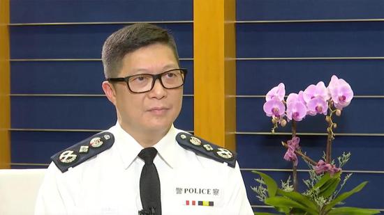 港警“一哥”:我们有责任将触犯法律的人缉拿归