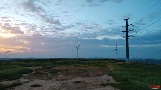  尾矿渣被转走，地上进行了复绿。
