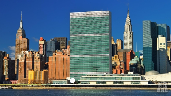 △联合国总部大楼。（图/视觉中国）
