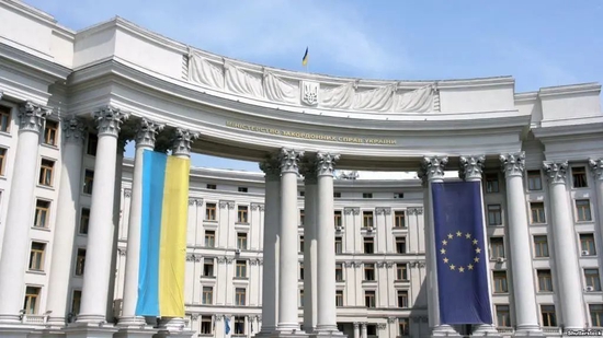  乌克兰外交部大楼 资料图。图自乌媒