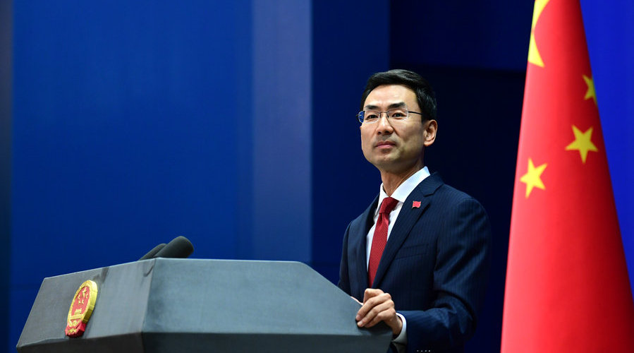 即将迎来新中国70周年华诞耿爽祝大家节日快乐