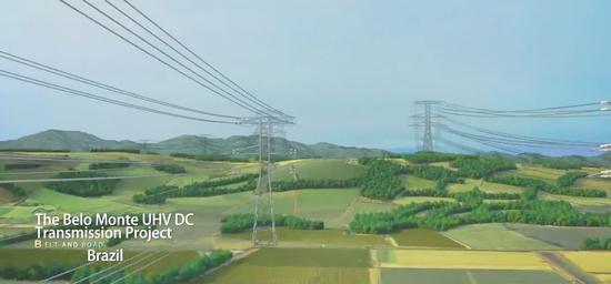  ▲“一带一路”倡议下推进的巴西美丽山特高压输电项目