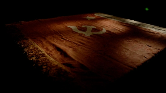 遵义会议纪念馆馆藏文物：中国工农红军第六军团一十八师五十四团军旗
