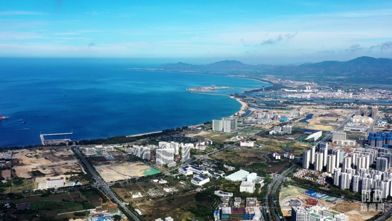 △俯瞰崖州湾科技城。（资料图）