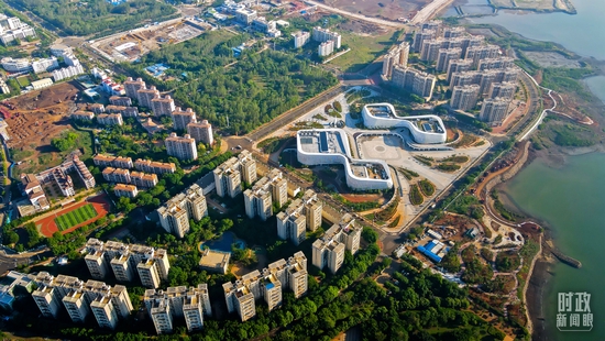 △俯瞰洋浦展示馆。（资料图）