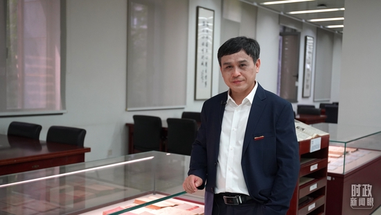 △刘后滨教授，中国人民大学图书馆馆长。（总台央广记者潘毅拍摄）