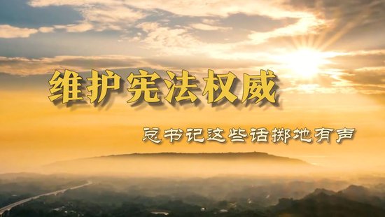 微视频｜维护宪法权威，总书记这些话掷地有声