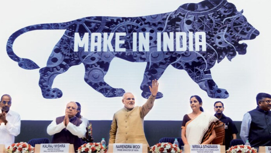  莫迪政府对振兴“印度制造”寄予厚望。图源：indiatoday
