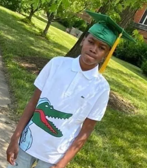  （图为遇害的14岁黑人男孩）