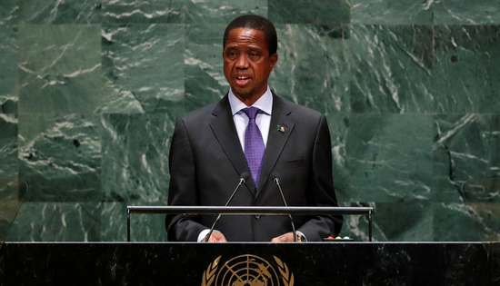 赞比亚总统伦古 路透社图