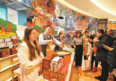 In Shenyang's New Year collection, Anshan's first secretary featured products featured. Our reporter He Yong photo
