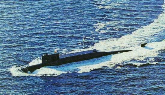 图为中国海军战略核潜艇
