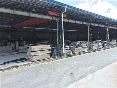 漳浦县赤岭乡一家停工的石材加工厂。