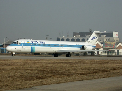 同时期波音737的竞争对手麦道DC9客机还在使用尾吊布局，这样的布局除了不便维护之外，对坐在飞机尾部的乘客也很不友好。图片来源：维基百科