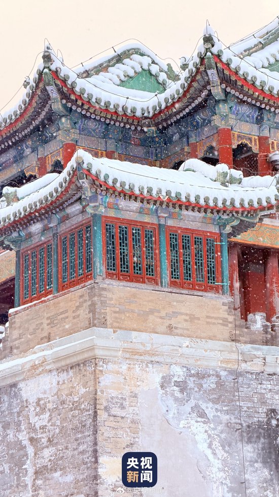 一场雪 颐和园美成了国画