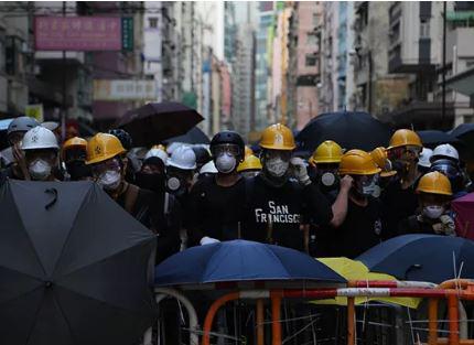  香港示威者（环球时报记者实拍）