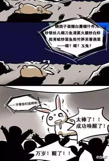 “月球车玉兔”,于是就这样醒来了。