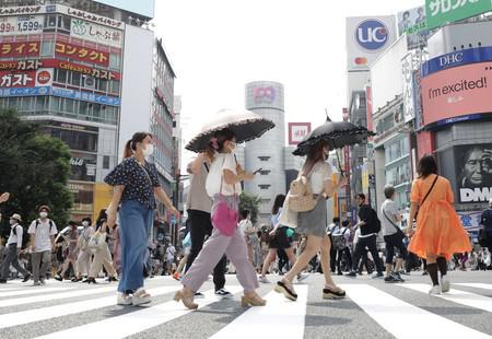  资料图：东京街头（时事通讯社）