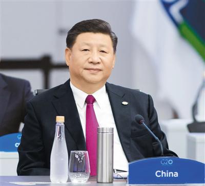 2018年11月30日，二十国集团领导人第十三次峰会在阿根廷布宜诺斯艾利斯举行。国家主席习近平出席第一阶段会议并发表题为《登高望远，牢牢把握世界经济正确方向》的重要讲话。新华社记者 李涛摄