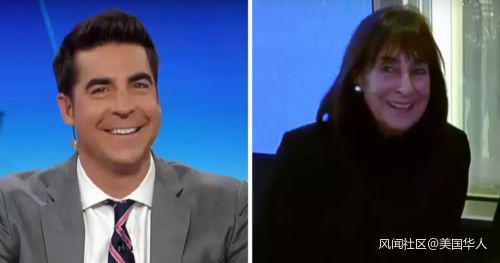 Jesse Watters和他的妈妈。(图片来自Fox News截屏)