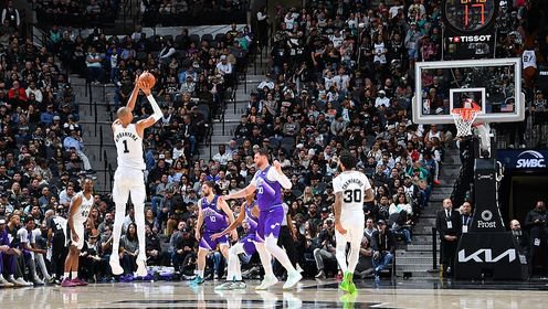 马刺7人上双送爵士4连败 文班亚马33+10&赛季新高7记三分