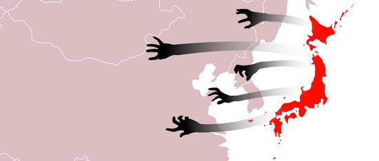 ▲ 日本从未放弃将黑手伸向东亚大陆 （漫画 | Yutao）