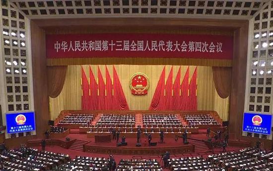 ▲国务院总理李克强作政府工作报告截图。